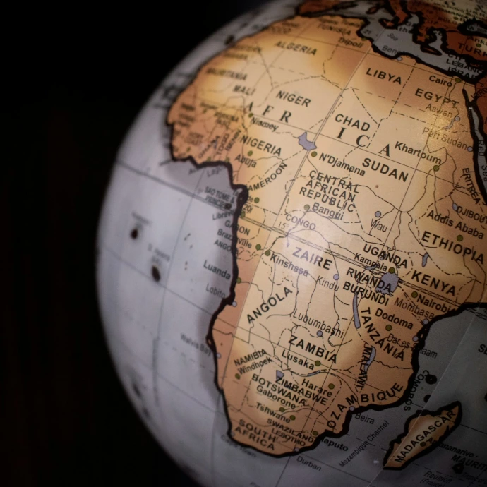 brown and black desk globe
